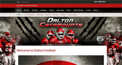 Desktop Screenshot of daltonfootball.com