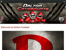 Tablet Screenshot of daltonfootball.com